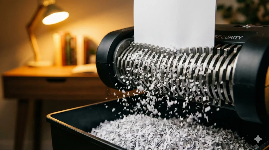 Aktenvernichter Shredder Papiermüll vernichten