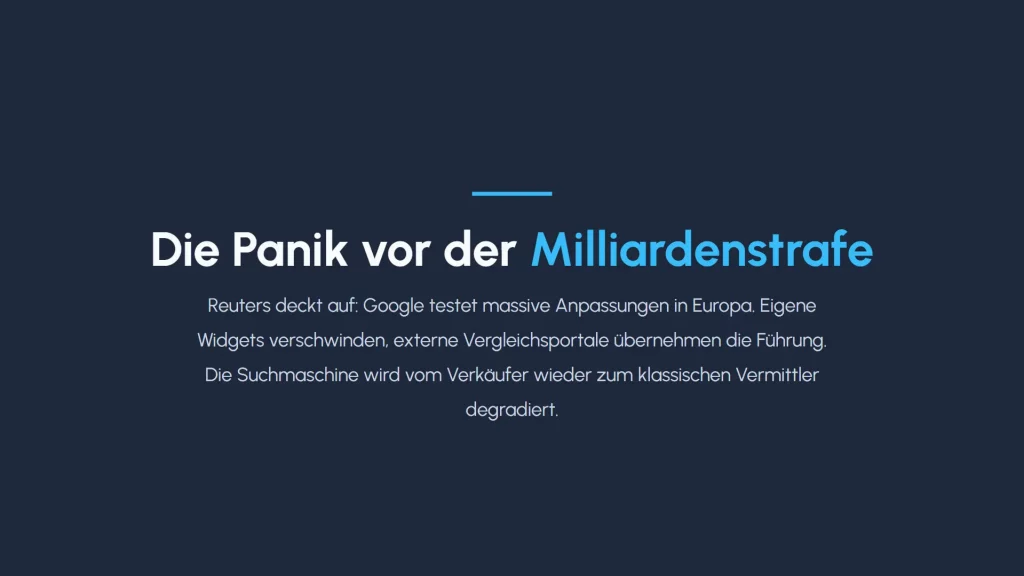 Google Suchergebnisse Änderung EU Strafe 2026