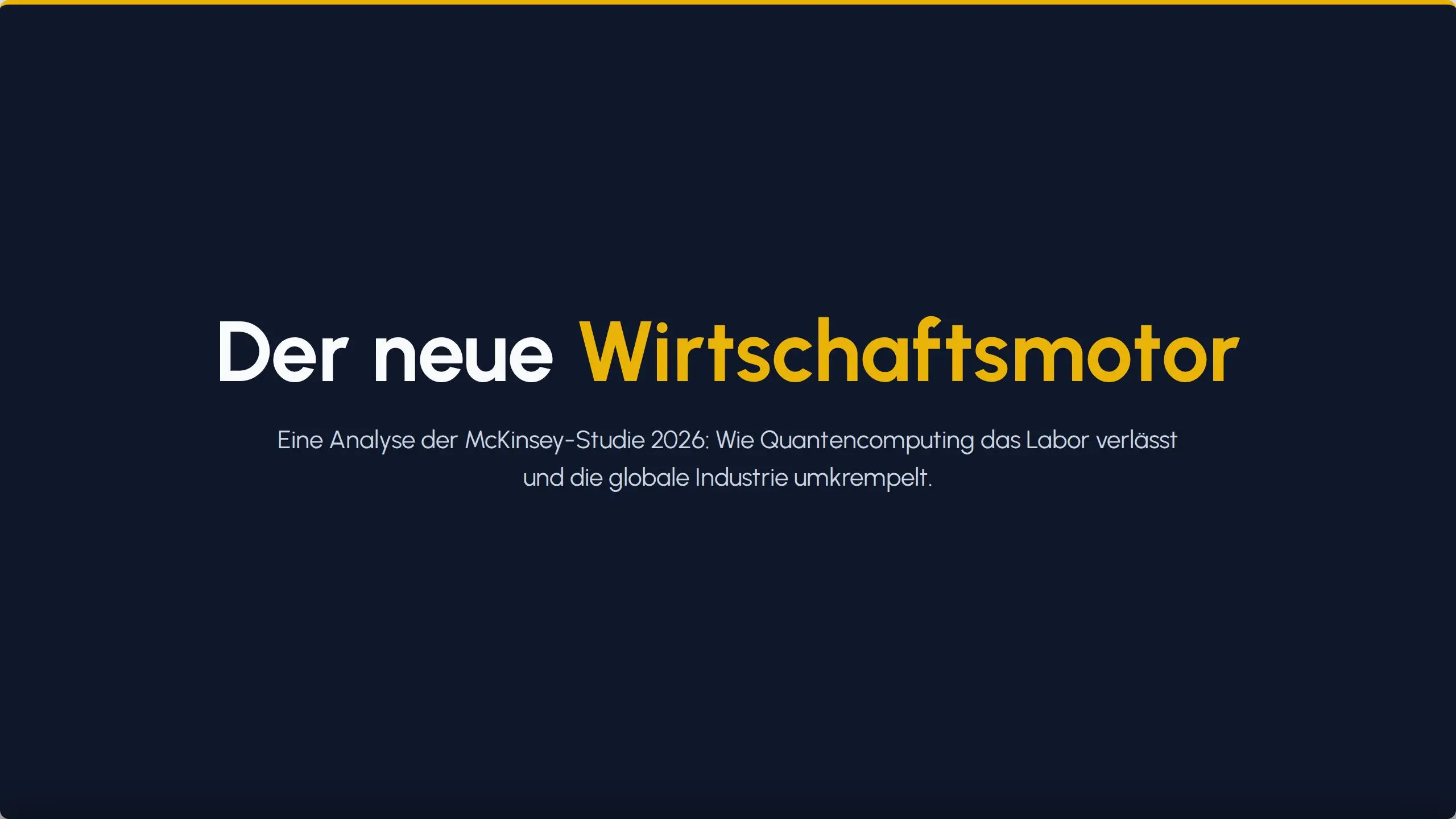 Quantencomputing Wirtschaftsfaktor